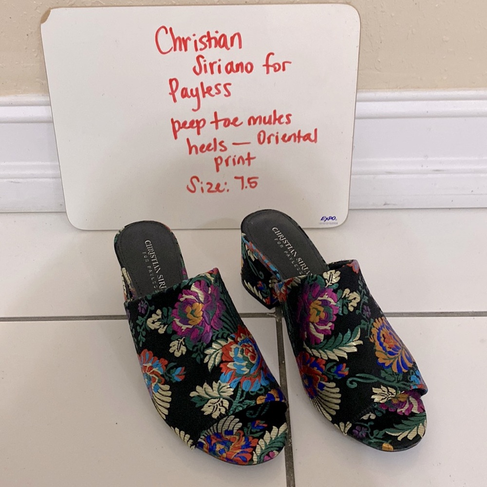 Christian Siriano for Payless heeled mules
